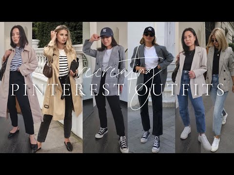 Recreating Pinterest Outfits with NO NEW CLOTHES | Haley Estrada