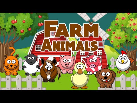 Funny Animal Sounds | Farm Animal Sounds for Toddlers | LittleKidsTV