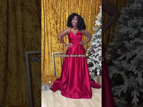 My Holiday Shoot Dress!✨❤️💃🏾