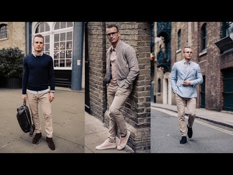 FOUR WAYS TO STYLE THE CHINO THIS SPRING || Mens Fashion Look Book || Charlie Irons