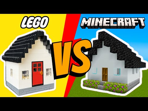 LEGO vs MINECRAFT Build Challenge…