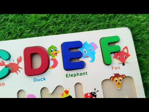 BEST Video to Learn ABC's with Puzzle, abc puzzle alphabet puzzle phonics,Preschool Toddler Learning