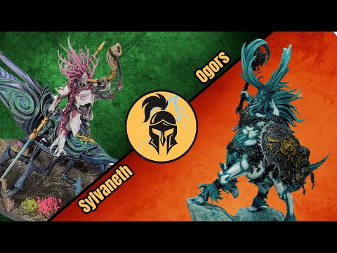 Age of Sigmar Battle Report: Last Ride of the Everwinter!  Ogors vs Sylvaneth: Angry Dwarf Edition!!