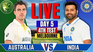 India vs Australia, 4th Test, Day 5 | IND vs AUS Live Match Today | Live Cricket Match | IND vs AUS