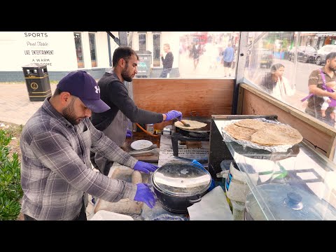 London's Cheapest Aloo Paratha for £2 (Afghan Street Food Bolani) + Rajma Curry & Chana Daal for £4