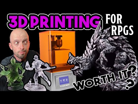 3D Printing for D&D 🤔 Is it Worth it? (Elegoo Mars)