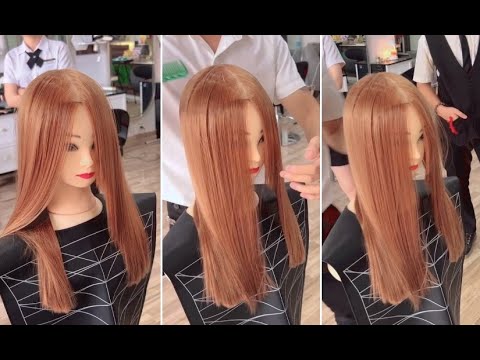 How to cut a Basic Long Layered Haircut for Straight Hair | Layered Cutting Techniques