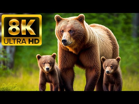 WILDLIFE LIFE VIDEO 8K ULTRA HD - With Nature Sounds (Colorfully Dynamic)