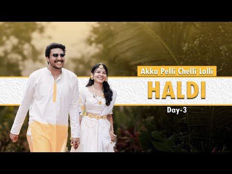 Wedding Vlog Day-3 || Haldi day || wedding || Niha Sisters