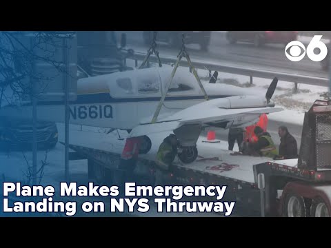 Plane makes emergency landing on NYS Thruway