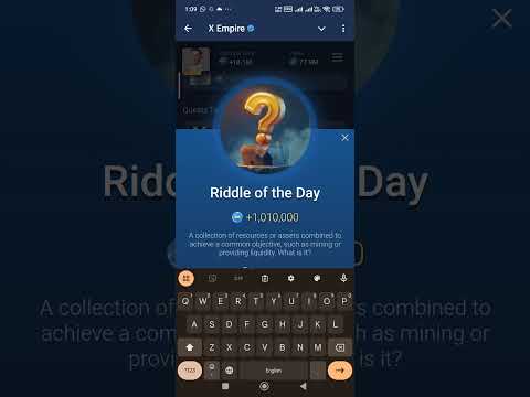 Riddle Of The Day 9 October #riddleoftheday #xempireyoutubecode #xempireairdrop #muskempire #xempire