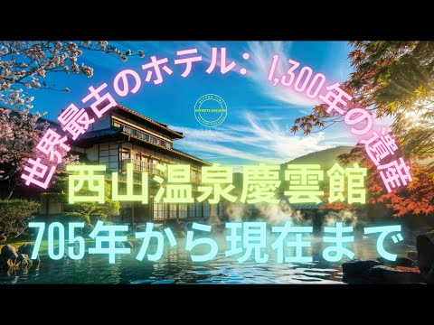 西山温泉慶雲館：705年から続く時を超えた遺産#西山温泉慶雲館 #世界最古のホテル #日本のホスピタリティ #温泉 #赤石山脈 #日本文化 #旅行 #ギネス世界記録 #懐石料理 #日本遺産