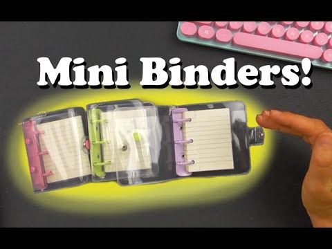 Something Fun & Useful - Mini Ring Binders