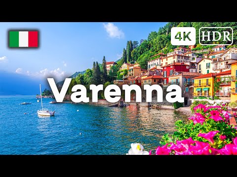 Varenna Lake Como Italy - 4K UHD Walking Tour Video with CAPTIONS