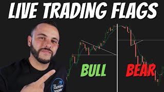 LIVE TRADING Bull & Bear Flags On $TSLA | Key Technical Formation