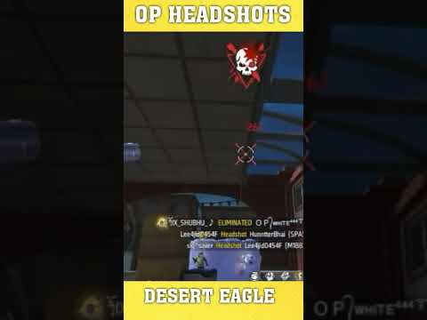 free fire OP HEADSHOTS WITH DESERT EAGLE #freefire #headshot #proplayer