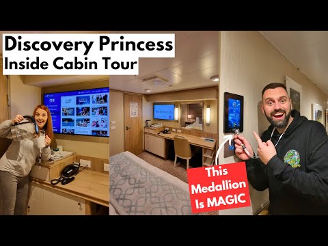 Discovery Princess INTERIOR Stateroom FULL Tour - Our 1st Inside Cabin - Hope Its Not Tiny!