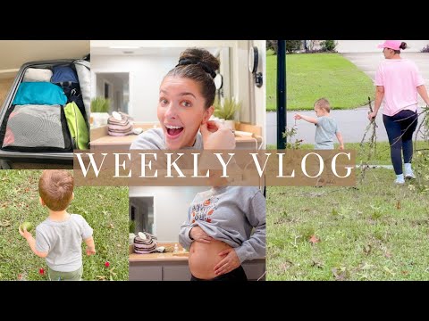 Vlog | Chatty grwm, 14 Week Update +, Bump, Spend The Day With Us, Yard Clean Up, & Travel