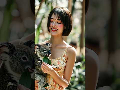 Onee-san Meets Koalas at Taronga Zoo in Sydney! #shorts #Oneesan #Sydney #Koala