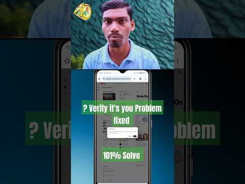 Verify it's you Problem fixed on YT studio  | YouTube studio verify it's you Problem 100% Fix