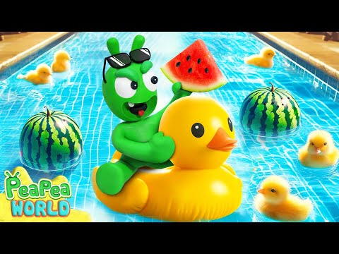 Get Watermelon From Trouble Ducklings 🍉 Cartoon For Kids 💖 Pea Pea World