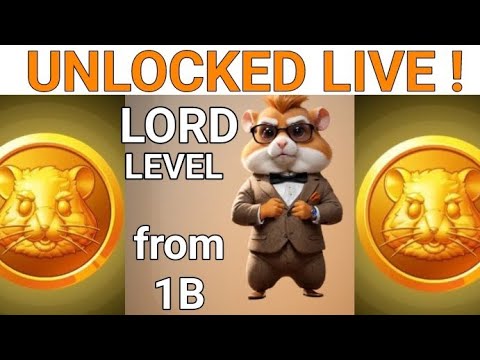 HAMSTER KOMBAT LORD LEVEL UNLOCKED LIVE 🤩🤩 Count With Me As I Unlock New Level Fast