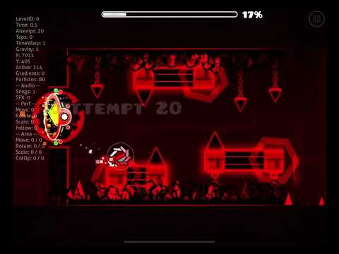 Bloodbath first ball section done geometry dash