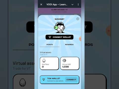 TON wallet connect | VOOI app wallet connect process | #vooi #app #airdrop #walletconnect #tonwallet