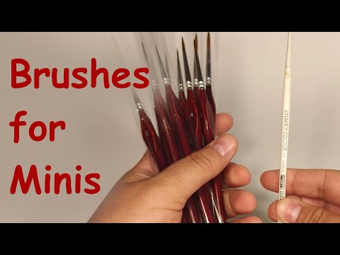 Brushes for painting miniatures. Пензлі для малювання солдатиків