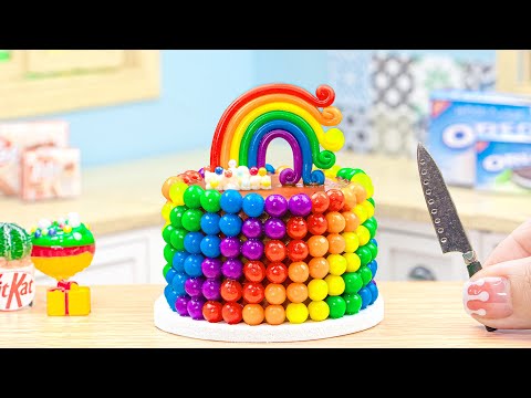 Miniature Cake Decorating ideas with Chocolate🌈Best of Mini Rainbow Colorful Cake Decorating Ideas