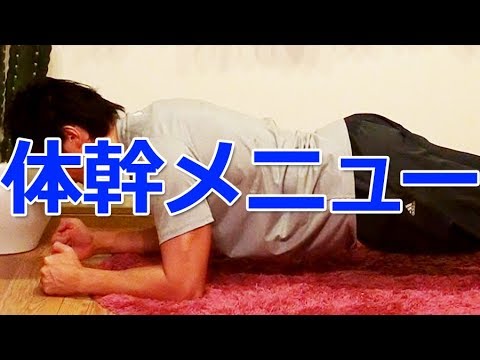 【体幹】～筋トレメニュー vol.2～ 初心者でも始められる体幹トレーニング