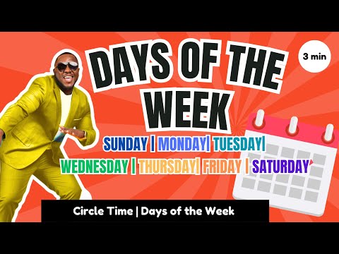 Days of Week Song | MISTER B | Kids Songs + Nursery Rhymes