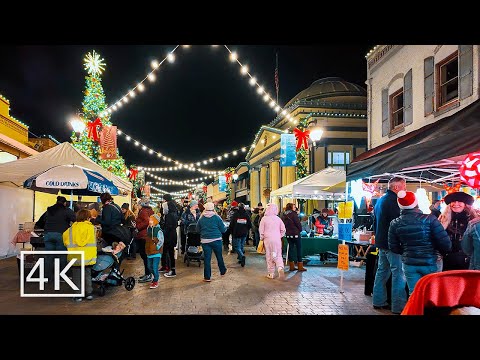 [4K] 🎄 Grass Valley Cornish Christmas - California - Walking Tour