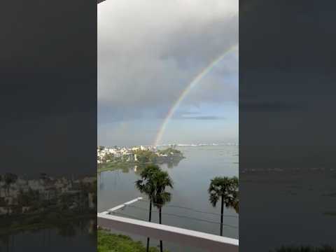 Caught this beautiful rainbow from my balcony today. 🌈 Natura’s wonders are right outside door.