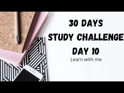 Day : 10 | 30 days of study challenge with me | learn with me for 30 days | My Lifestyle