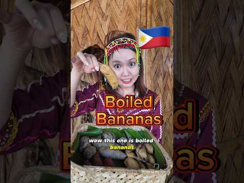 My first experience trying boiled bananas 🇵🇭 #filipinofood #philippines #davao