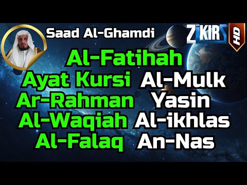 Ayat Kursi,Al Fatihah,Al Mulk,Ar Rahman,Al Waqiah,Yasin,Ikhlas,Falaq,An Nas Alquran Pengantar Tidur