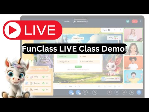 Watch a Live Class on Funclass to see how it works!