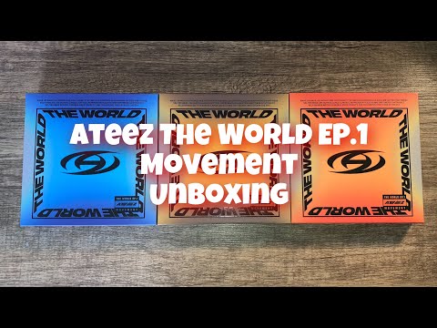 ATEEZ the world ep.1 movement Album Unboxing A,Z & Diary ver 🧡