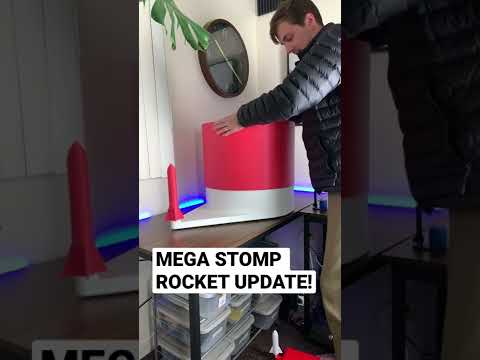 Mega stomp rocket update! #3dprinting