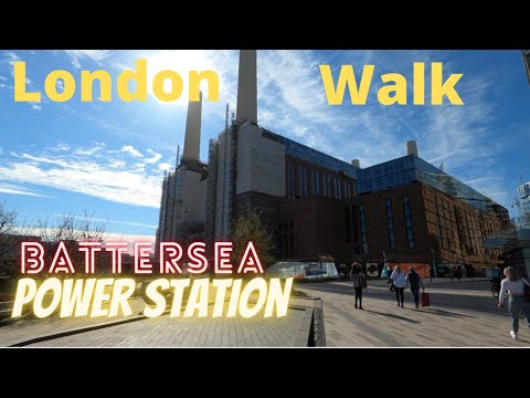 London Battersea Power Station - Battersea park Thames riverside - London Walk