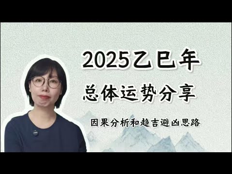 2025乙巳年总体运势分享/因果分析以及趋吉避凶的思路