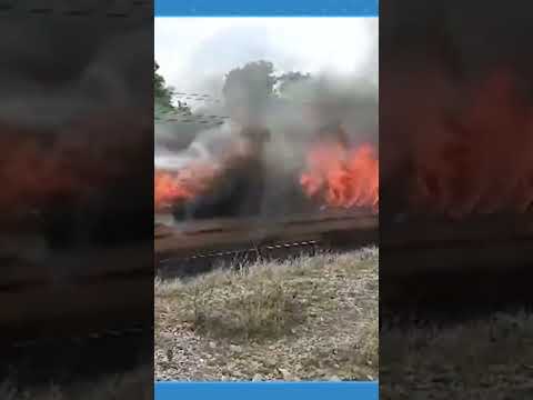 Falaknama express fire accident #trains #indianrailways #shorts