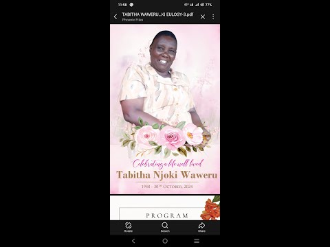 CELEBRATING THE LIFE OF TABITHA NJOKI WAWERU