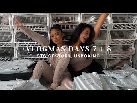 BTS OF STATE OF MYNE + UNBOXINGS | VLOGMAS DAYS 7 + 8