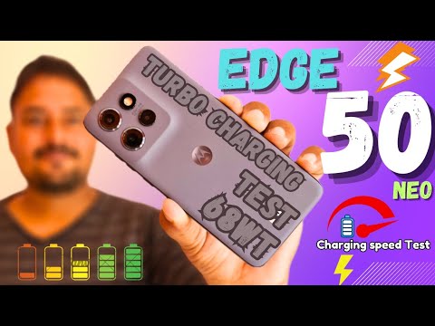 Moto Edge 50 Neo Turbo Charging Speed test Review | Motorola Charging test 🔥