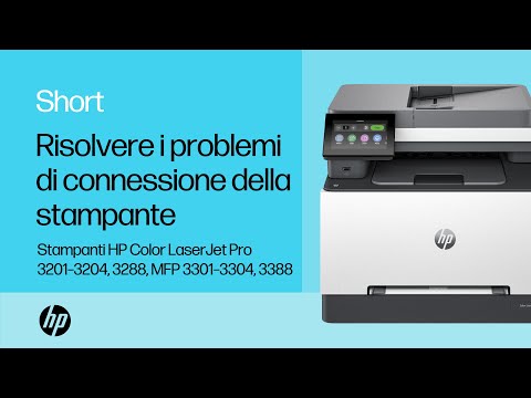 Risolvere i problemi di connessione della stampante|HP CLJ Pro 3201-3204, 3288, MFP 3301-3304, 3388