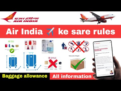 air india international baggage allowance | air india international flights rules and regulation