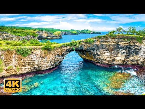 Beautiful Islands of the world seen from bird's eye view 4K