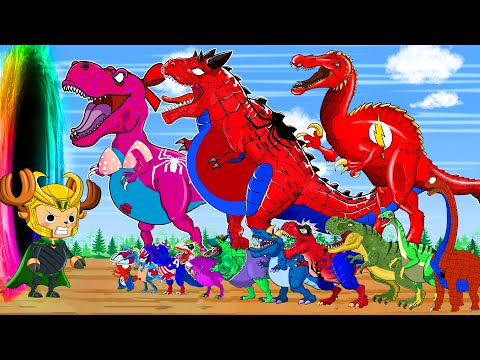 T REX VS INDOMINUS REX! Chopper JURASSIC &GODZILLA Empire: Who's Dinosaur KING? Jurassic Adventures!